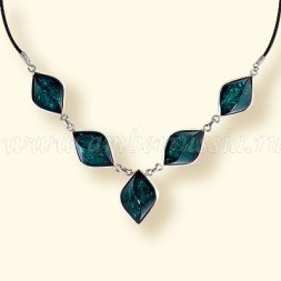 Колье &quot;Роса&quot; из Бернита Посеребрение