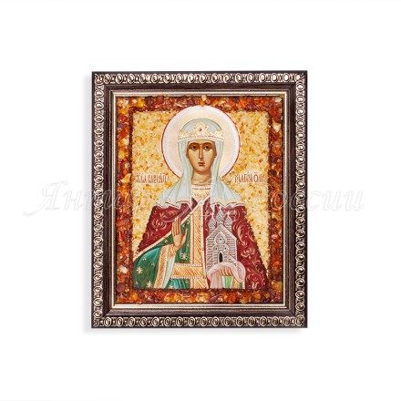 Икона из Янтаря св.Ольга купить в Евпатории