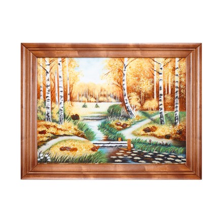 Картина &quot;Осенние березы&quot; из Янтаря купить