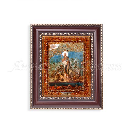 Икона из Янтаря св.Иоанн Предтеча купить в Евпатории