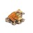 Жаба средняя на подставке с монетами Янтарь/Керамика купить в Евпатории