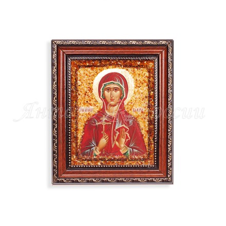 Икона из Янтаря св.Валерия купить в Евпатории