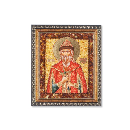 Икона из янтаря  св.Ярослав купить в Евпатории