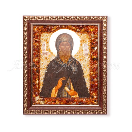 Икона из янтаря св. Антоний купить в Евпатории
