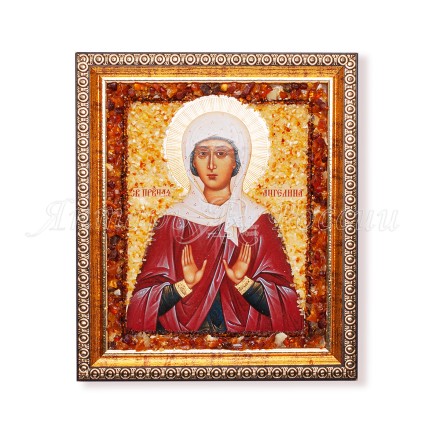 Икона из Янтаря св.Ангелина купить в Евпатории
