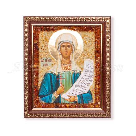 Икона из янтаря св.Дарья купить в Евпатории