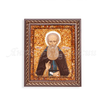 Икона из Янтаря св.Арсений купить в Евпатории