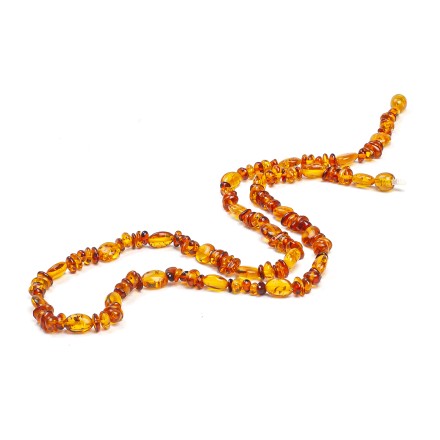 Бусы &quot;Галька/Сливка&quot; из Янтаря купить