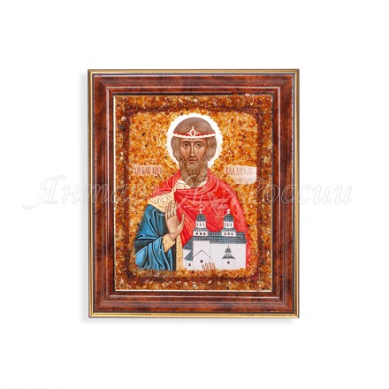 Икона из Янтаря св.Владислав купить в Евпатории