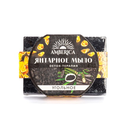 Мыло янтарное&quot;Угольное&quot; 95г купить