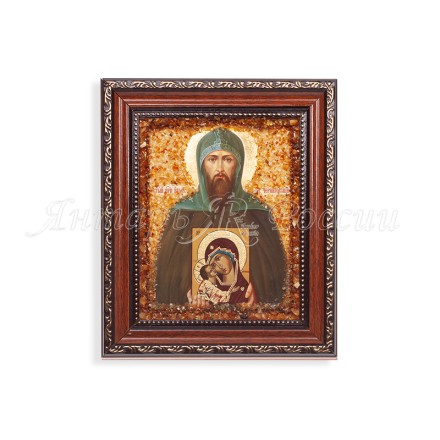 Икона из Янтаря св.Игорь купить в Евпатории