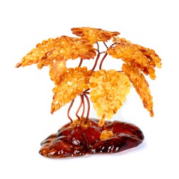 Дерево на подставке из Янтаря и ювелирной смолы