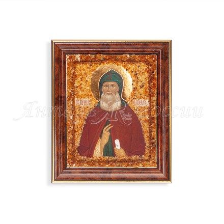 Икона из Янтаря св.Илия Муромский купить в Евпатории